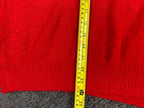 Vince Camuto Red 'MERRY' Christmas Sweater Women’s Pullover Knit Size Large