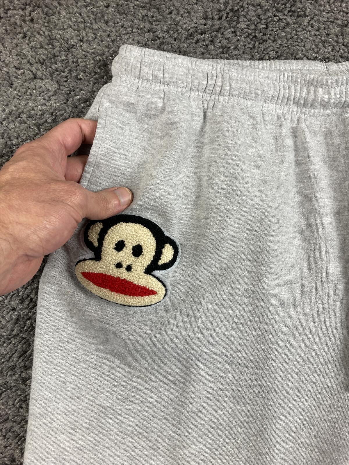 Paul Frank Sweatpants Juniors Gray Wide Leg Julius Monkey Y2K Lounge Pants XXL