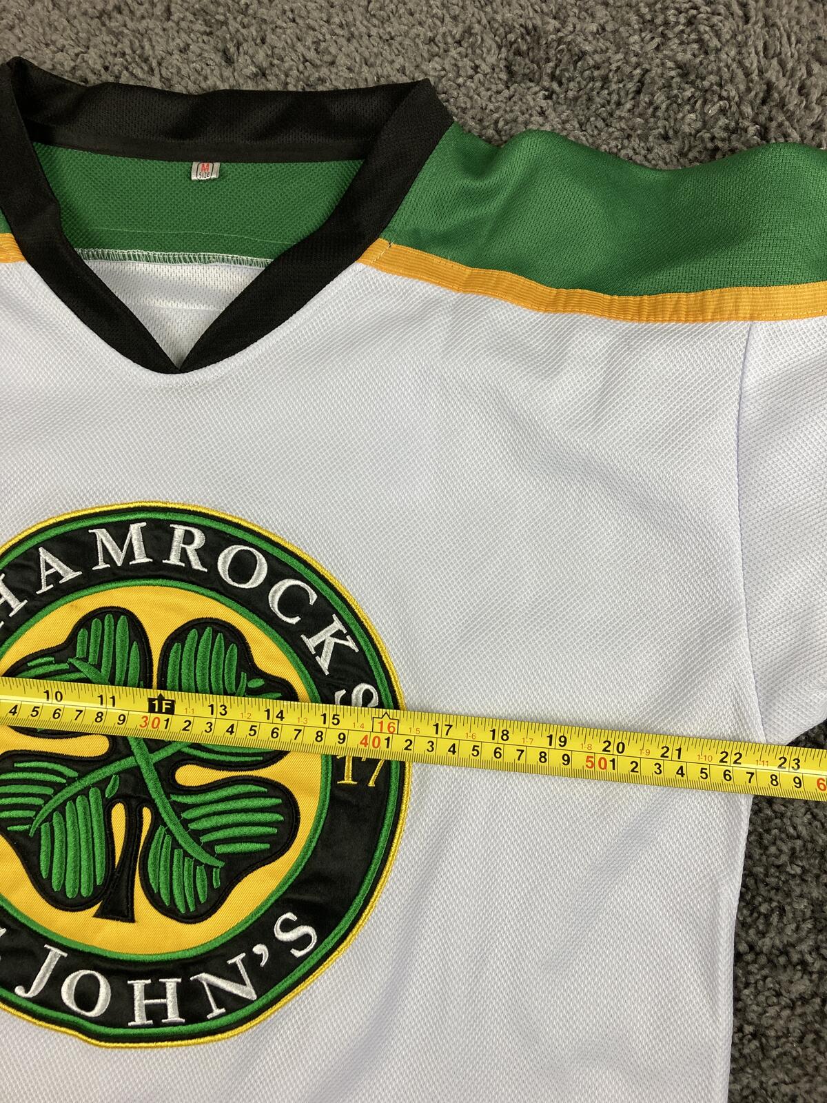 St Johns Shamrocks Hockey Jersey Goon Movie Ross The Boss Rhea 3 Fight Strap M