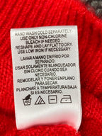 Vince Camuto Red 'MERRY' Christmas Sweater Women’s Pullover Knit Size Large