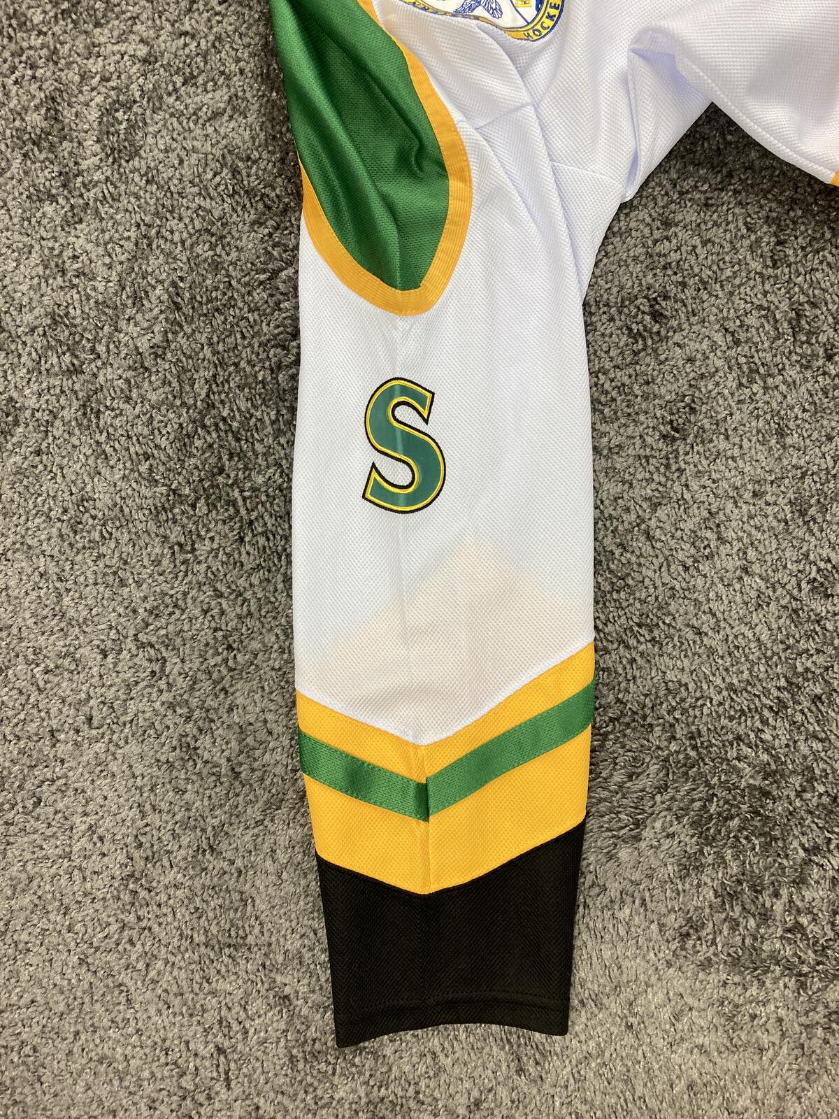 St Johns Shamrocks Hockey Jersey Goon Movie Ross The Boss Rhea 3 Fight Strap M