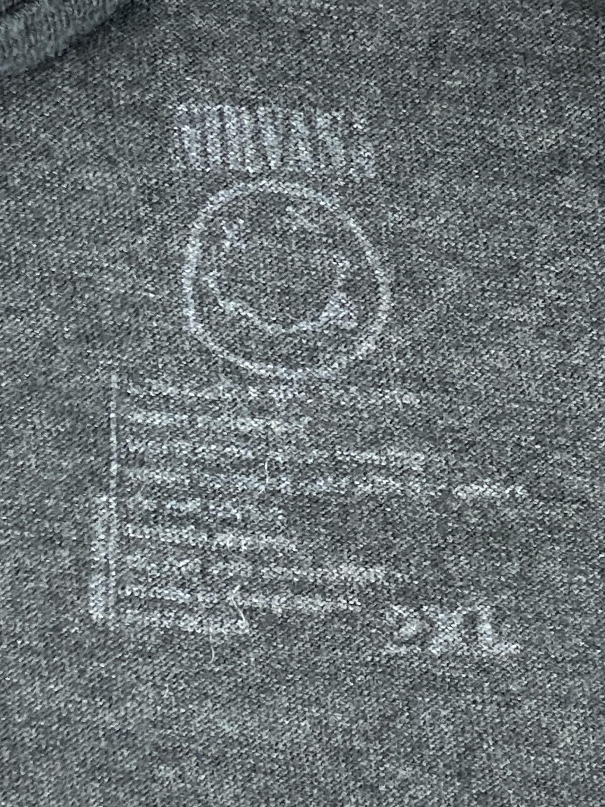 Nirvana T Shirt Men Grey Tie Dye Smiley Face Graphic Rock Band Grunge Tee Sz 2XL
