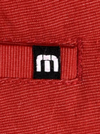 TravisMathew Mens Golf Shorts 36 Red Proceed With Caution Stretch Performance