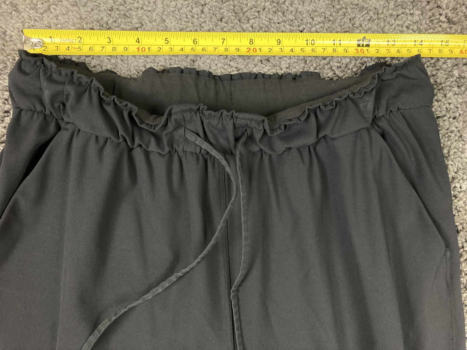 lululemon Jogger Pants Women’s Black High Rise Stretch Drawstring Pockets Size 8