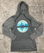 Prairie Mountain Yosemite Half Dome Gray Lightweight Hoodie Women’s Small