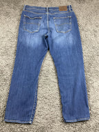 Lucky Brand 410 Athletic Slim Jeans Mens 34x30 Haze Blue Coolmax Stretch Denim