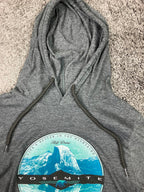Prairie Mountain Yosemite Half Dome Gray Lightweight Hoodie Women’s Small