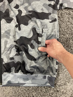 Da Hui Full Zip Hoodie Men's Gray Camo Lightweight Jacket Sz XXL