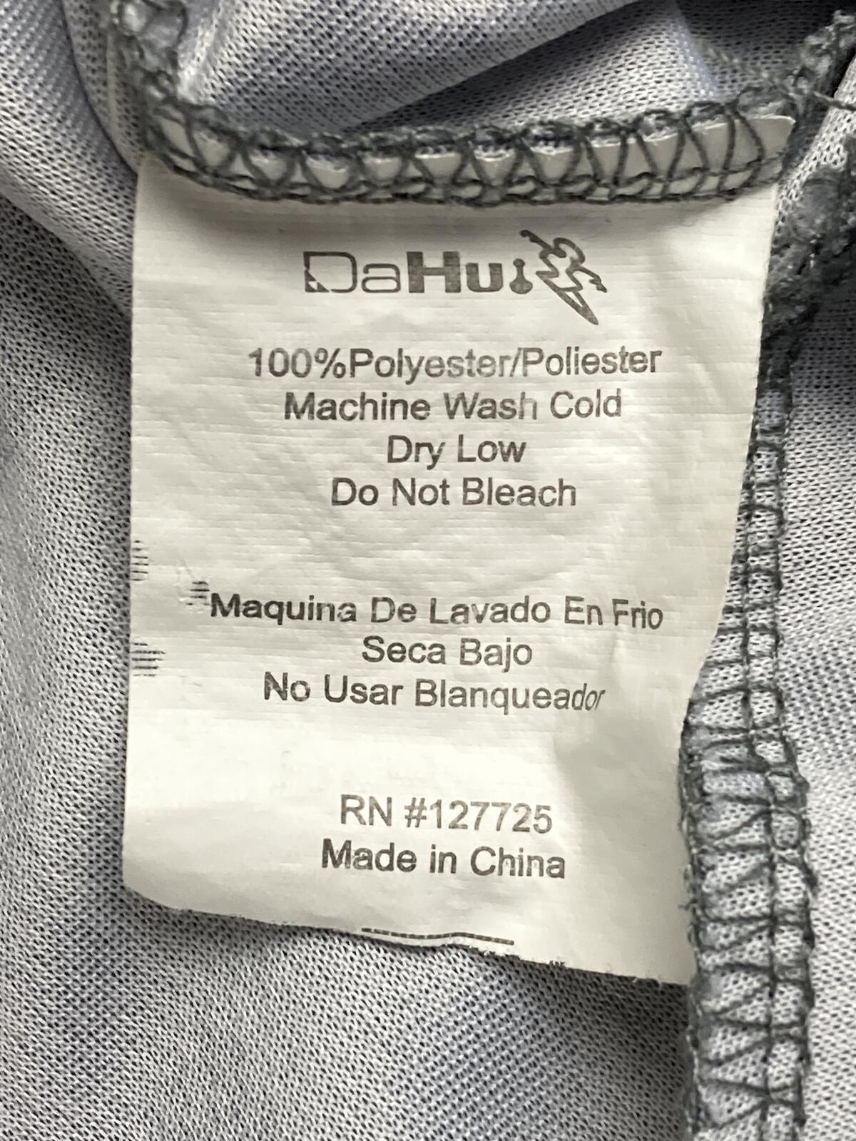Da Hui Full Zip Hoodie Men's Gray Camo Lightweight Jacket Sz XXL