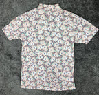 Bad Birdie Golf Polo Shirt Men’s Size 2XL Peach Fish Print Short Sleeve Stretch