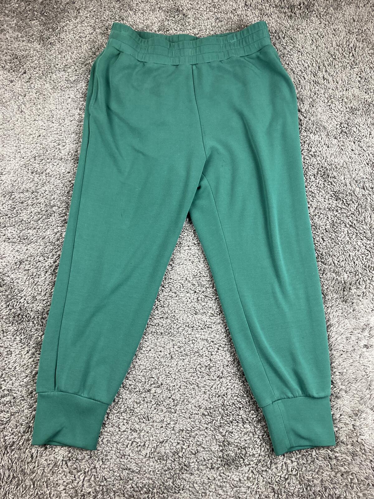 Varley The Slim Cuff Pant 25 Women's Green DoubleSoft Joggers Sweatpants Sz XL