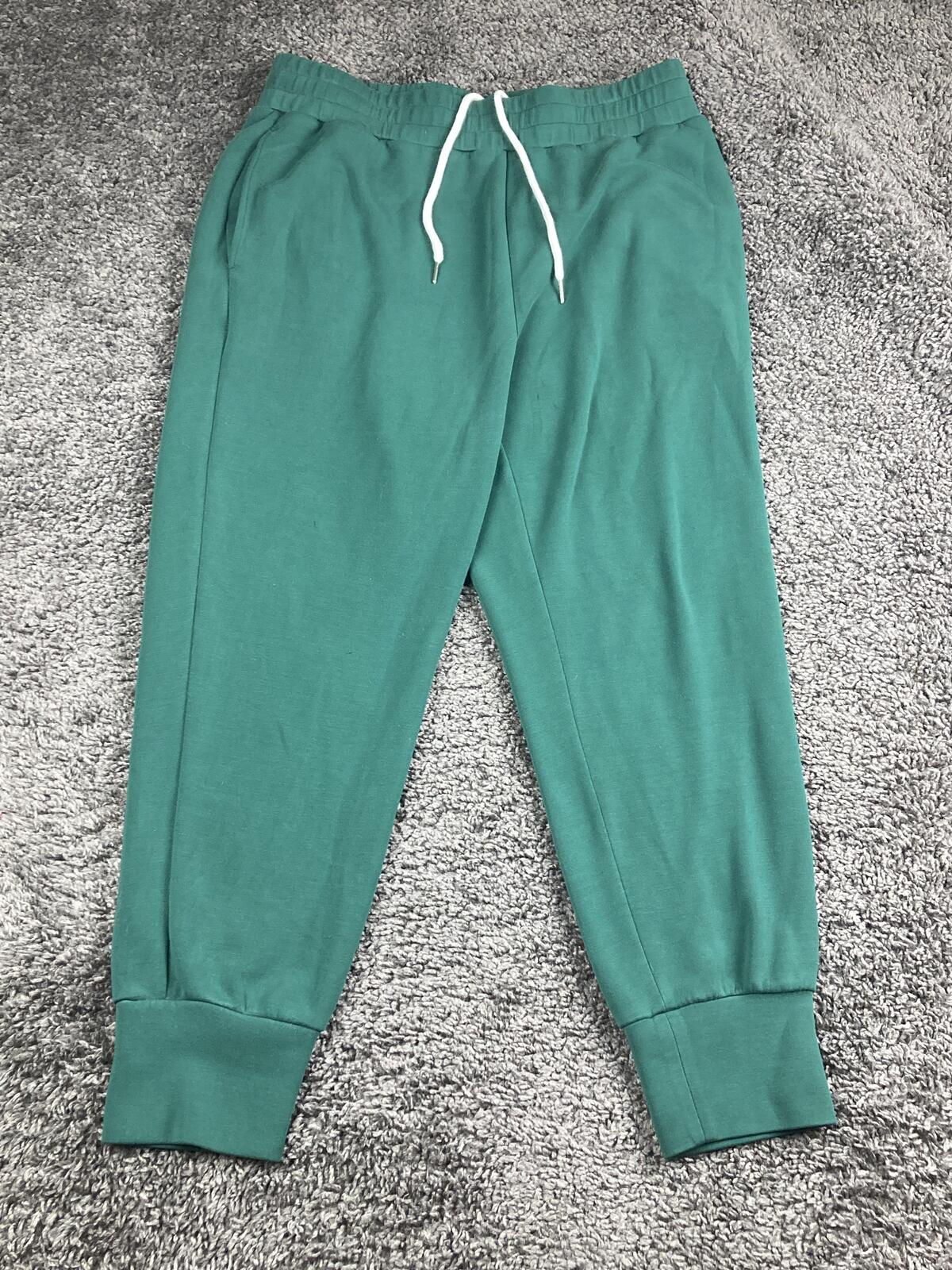 Varley The Slim Cuff Pant 25 Women's Green DoubleSoft Joggers Sweatpants Sz XL