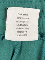 Varley The Slim Cuff Pant 25 Women's Green DoubleSoft Joggers Sweatpants Sz XL