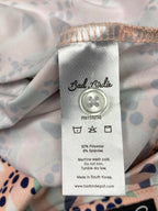Bad Birdie Golf Polo Shirt Men’s Size 2XL Peach Fish Print Short Sleeve Stretch