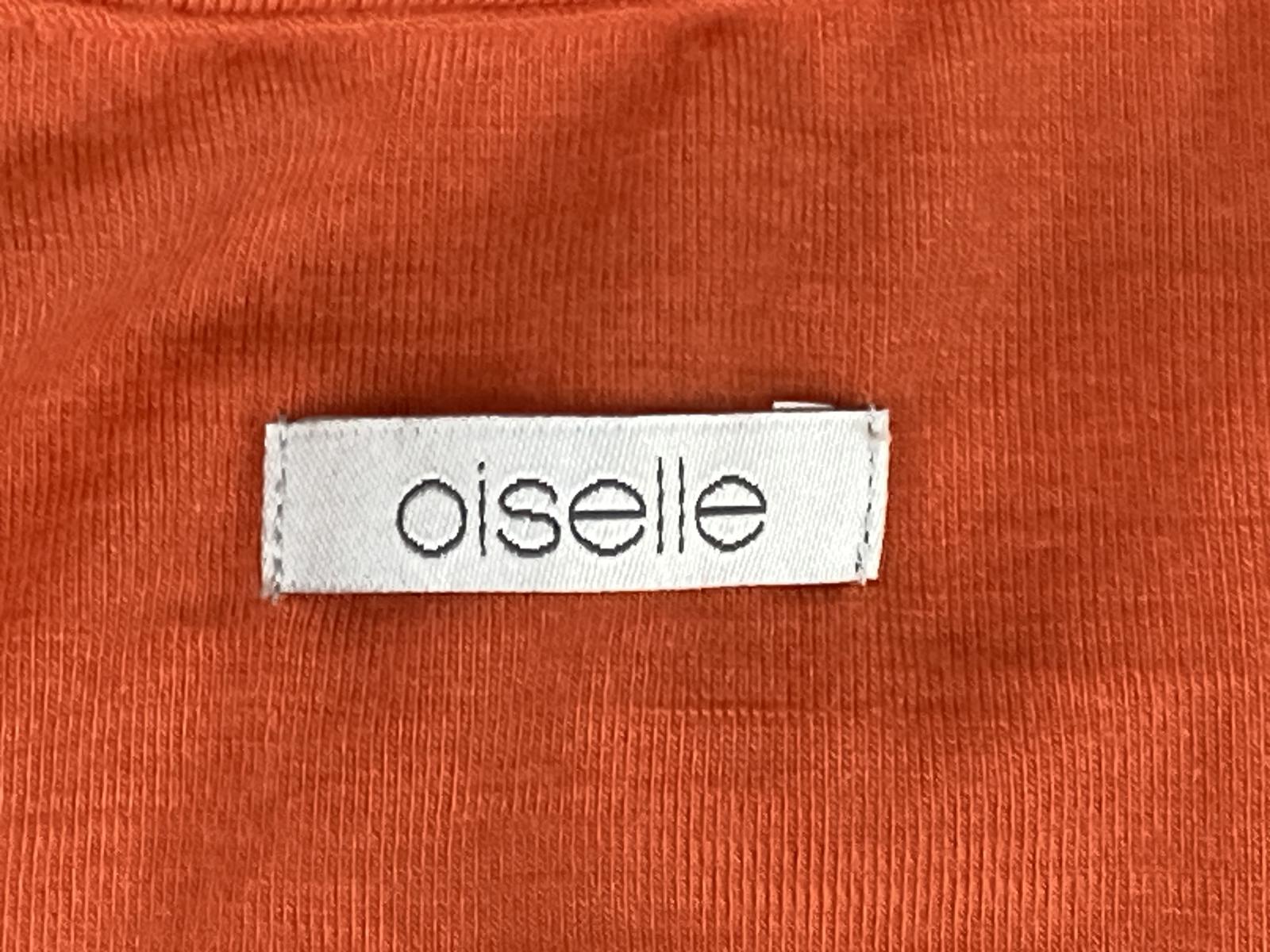 Oiselle Long Sleeve Merino Wool Blend Womens Orange Thumbholes Base Layer Size 8