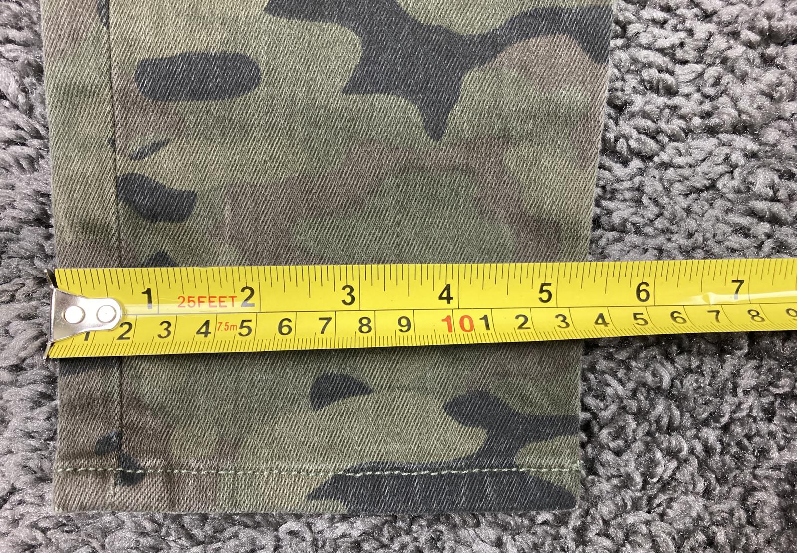 Hudson Colby Ankle Moto Skinny Cargo Pants Women’s Camo Zip Pockets Sz 25