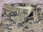 Hudson Colby Ankle Moto Skinny Cargo Pants Women’s Camo Zip Pockets Sz 25