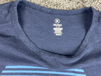 Hurley Surf Co Mens Graphic Tee Blue Short Sleeve Crew Neck T-Shirt Surf  Size M