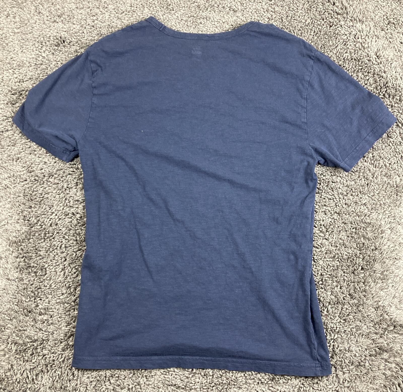 Hurley Surf Co Mens Graphic Tee Blue Short Sleeve Crew Neck T-Shirt Surf  Size M