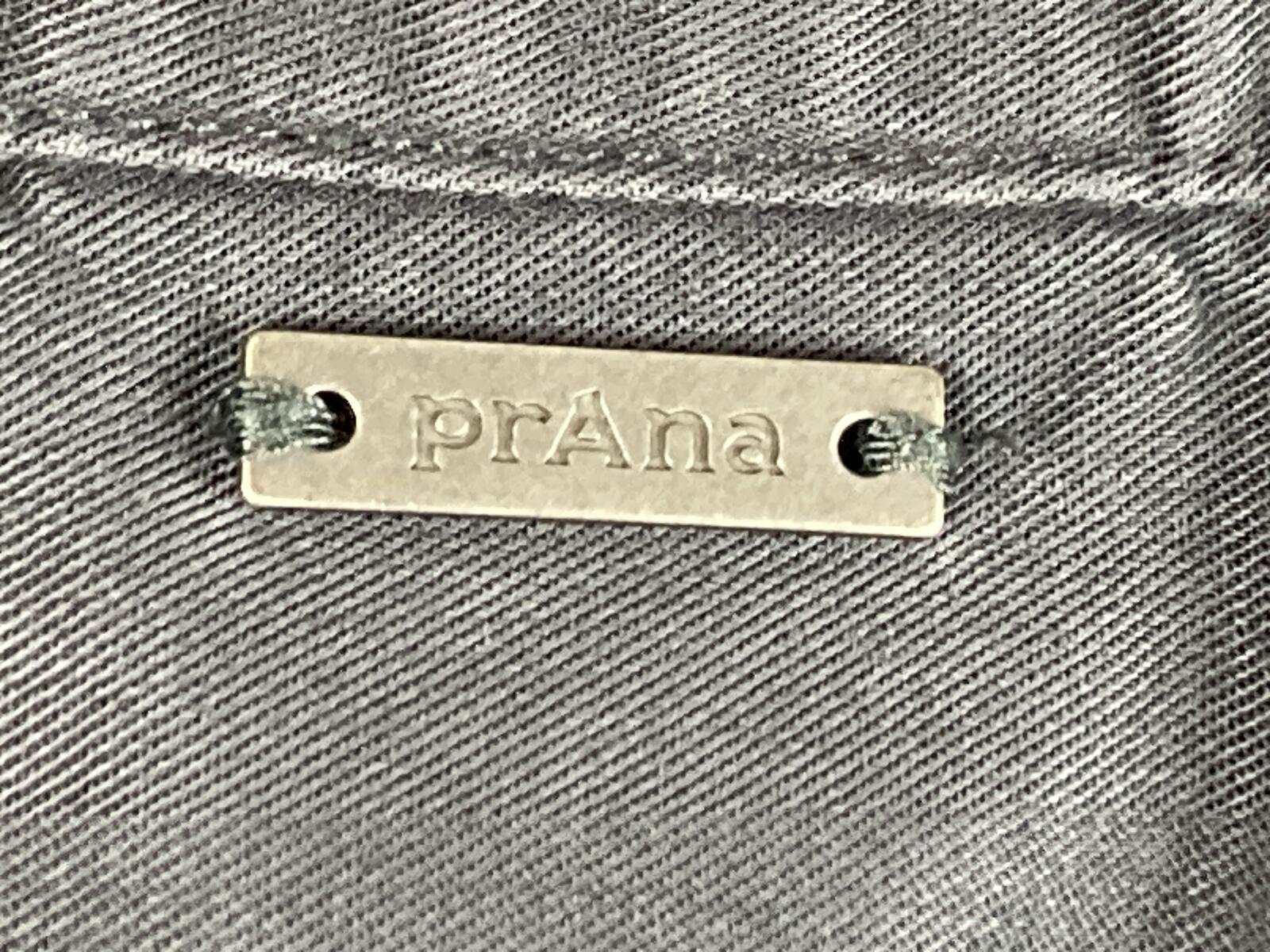 prAna Dress Women's Gray Sleeveless Tencel Lyocell Button V Neck Pockets Sz S