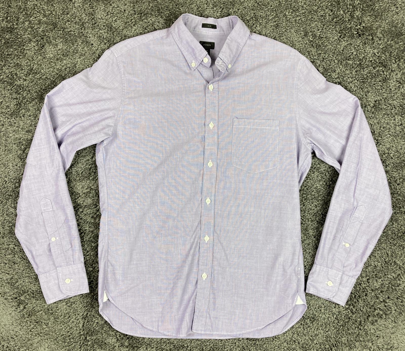 J.Crew Button Down Shirt Slim Fit Men’s Lavender Sz M