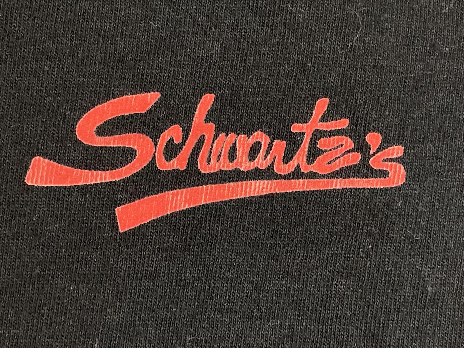 Schwartz's Montreal Deli T Shirt Mens Black Graphic Charcuterie Canada Sz Medium