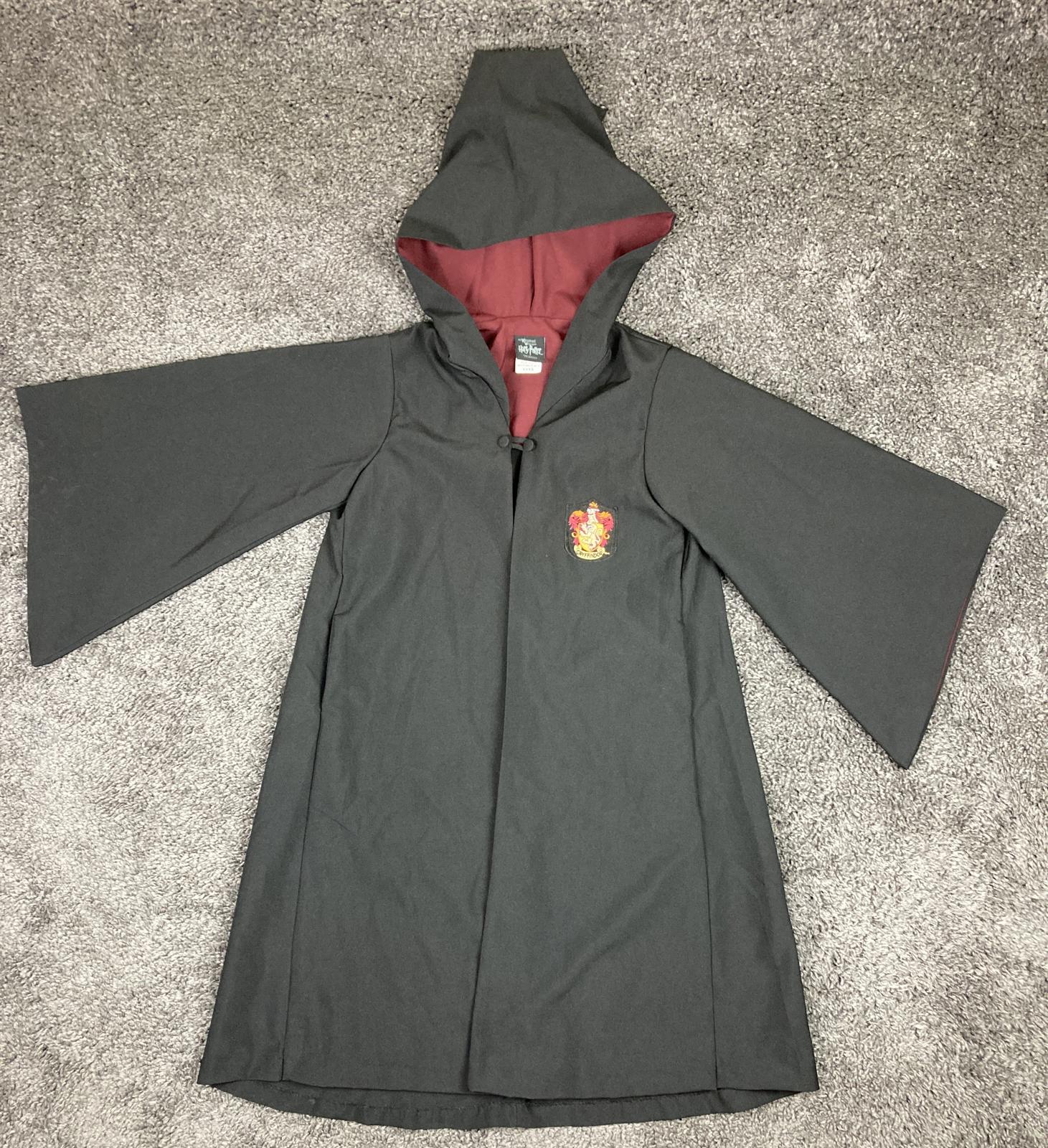Wizarding World of Harry Potter Gryffindor Hooded Black Robe Unisex Kids XXXS