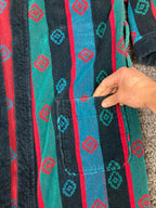 Ash Creek Trading Southwestern Design Men's Terry Cloth Cotton Robe No Sash OS