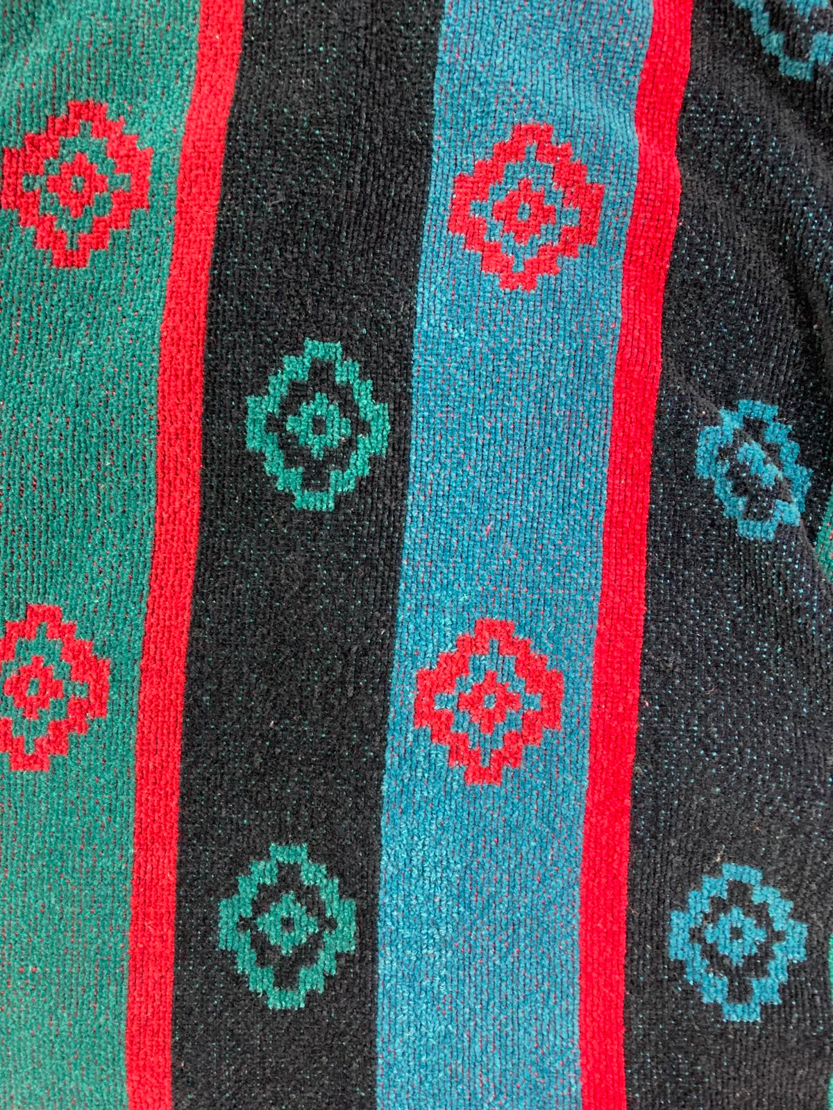 Ash Creek Trading Southwestern Design Men's Terry Cloth Cotton Robe No Sash OS