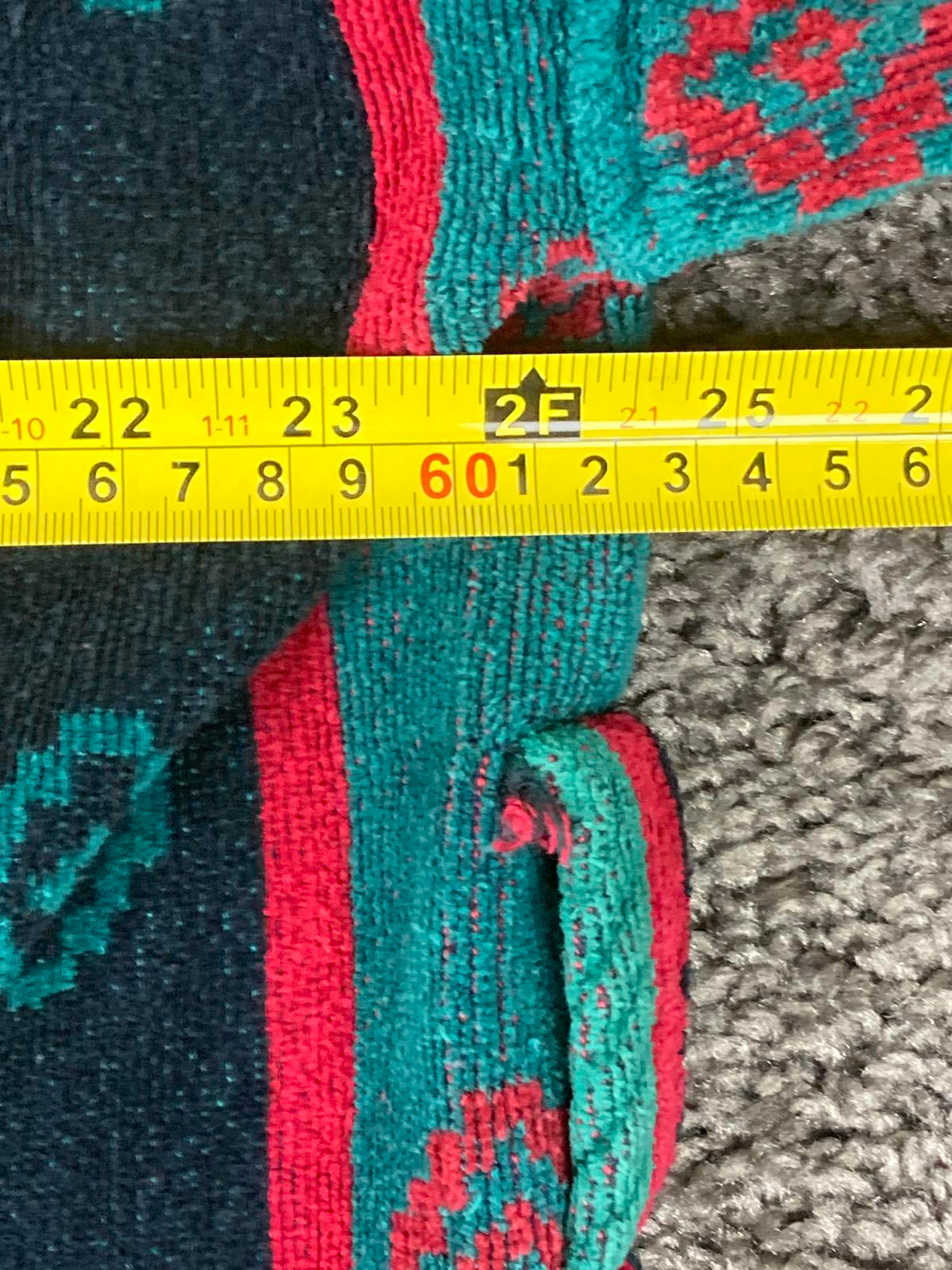 Ash Creek Trading Southwestern Design Men's Terry Cloth Cotton Robe No Sash OS