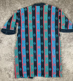 Ash Creek Trading Southwestern Design Men's Terry Cloth Cotton Robe No Sash OS