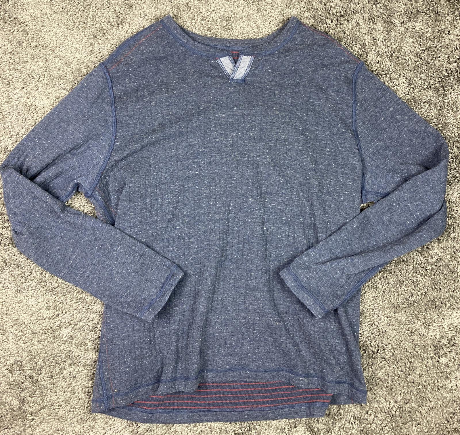 Tommy Bahama Rare Reversible Sweater XL Collectors Style Blue Red Marlin Crew