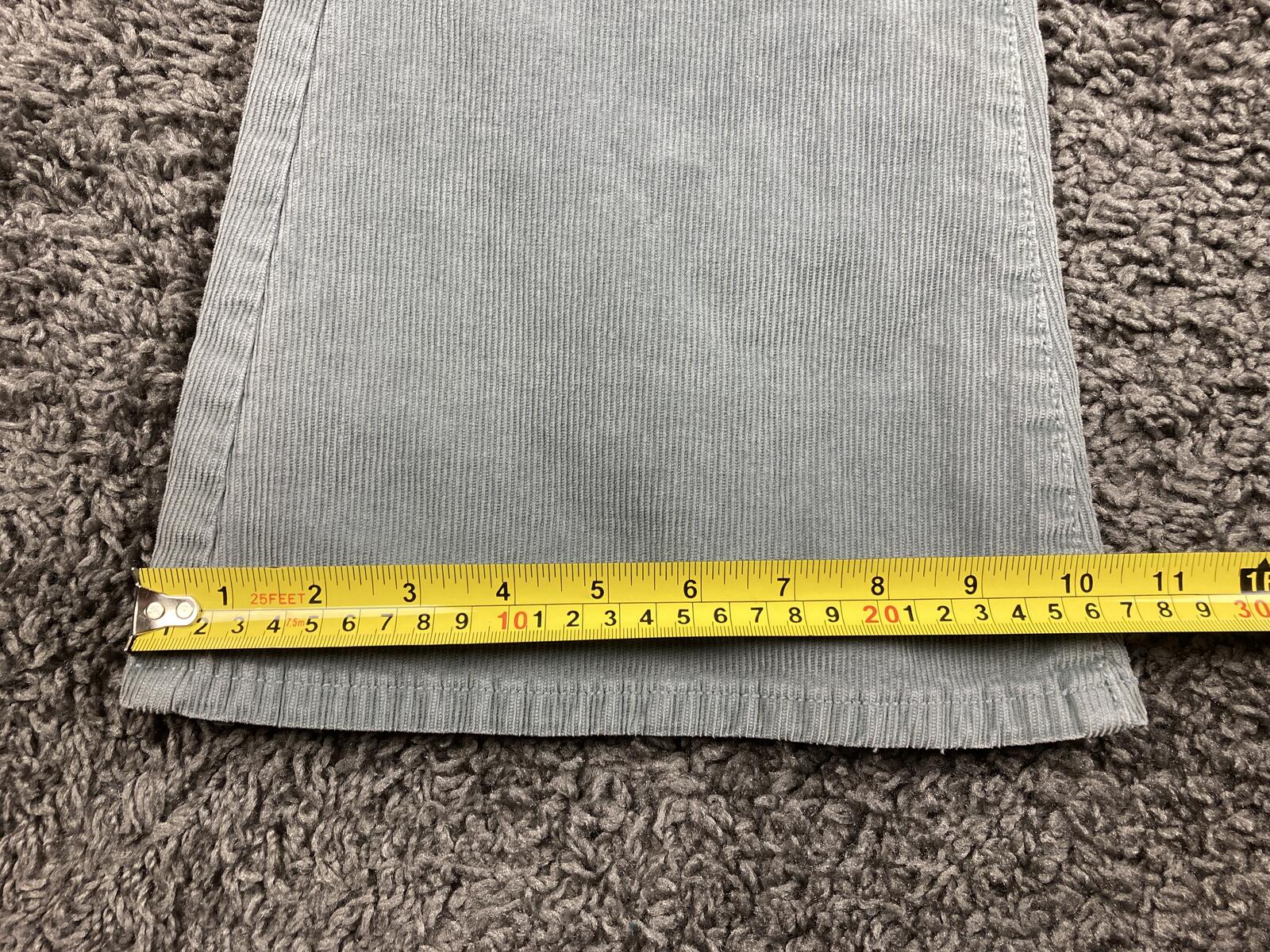 American Eagle Corduroy Pants Womens Short Super High Rise Flare Gray Sz 10 NWT