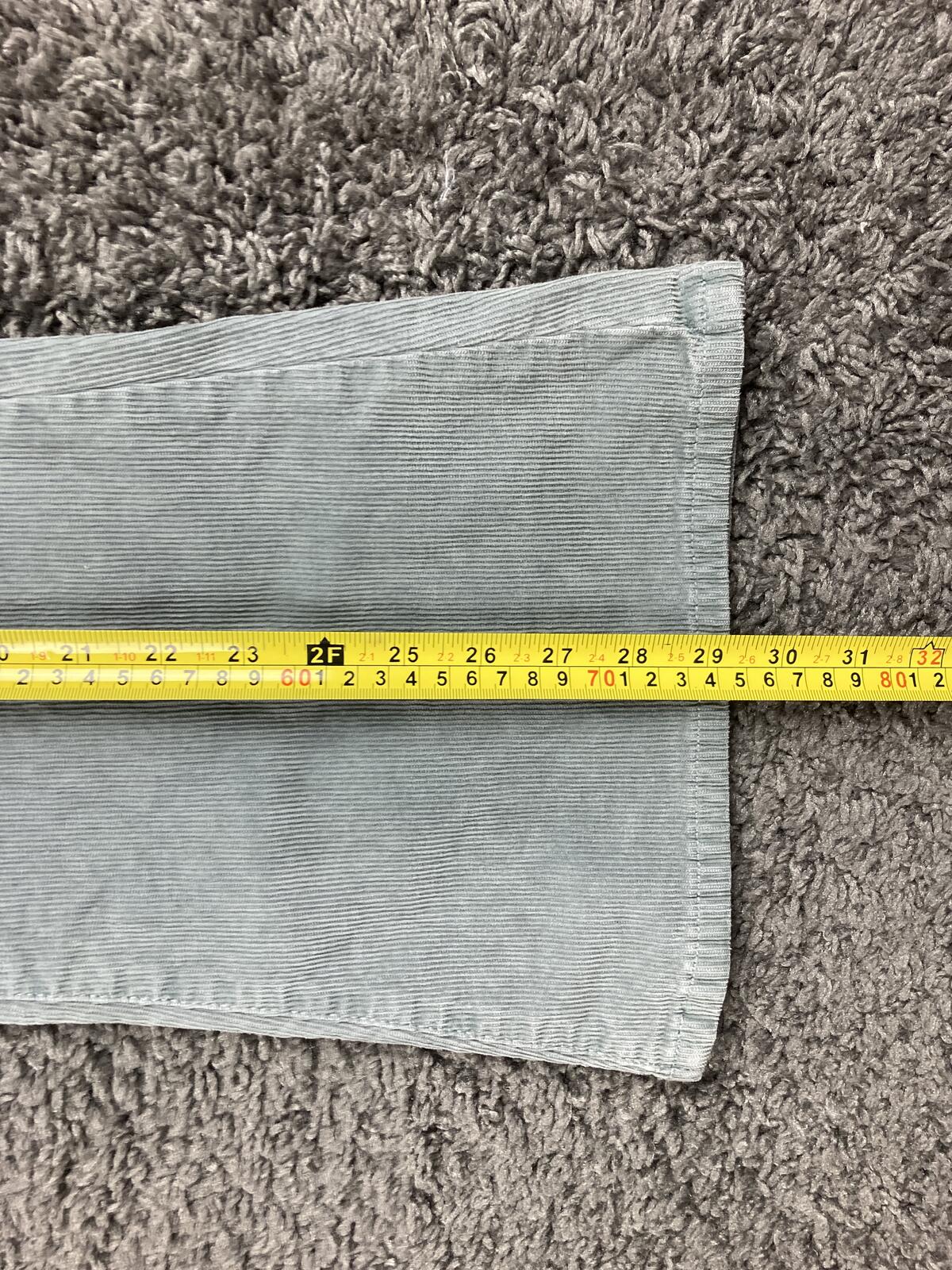 American Eagle Corduroy Pants Womens Short Super High Rise Flare Gray Sz 10 NWT