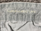 American Eagle Corduroy Pants Womens Short Super High Rise Flare Gray Sz 10 NWT