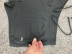 Alo Yoga Black Daze Shorts Alolux Loungewear Knit Pockets Drawstring Sz Medium