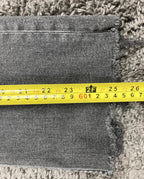 Everlane High Rise Kick Crop Jeans Women's Gray Stretch Raw Hem Sz 27