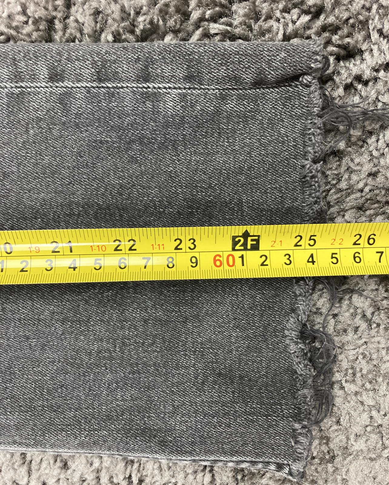 Everlane High Rise Kick Crop Jeans Women's Gray Stretch Raw Hem Sz 27