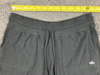 Alo Yoga Black Daze Shorts Alolux Loungewear Knit Pockets Drawstring Sz Medium