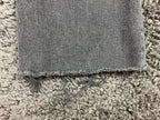 Everlane High Rise Kick Crop Jeans Women's Gray Stretch Raw Hem Sz 27