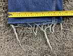 Zara Jeans Women's Blue The 90's Full Length Wide Leg Raw Hem Size 8