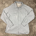 Columbia Sportswear Men’s Sz XXL Gray Long Sleeve Button Front Shirt Mesh Lined
