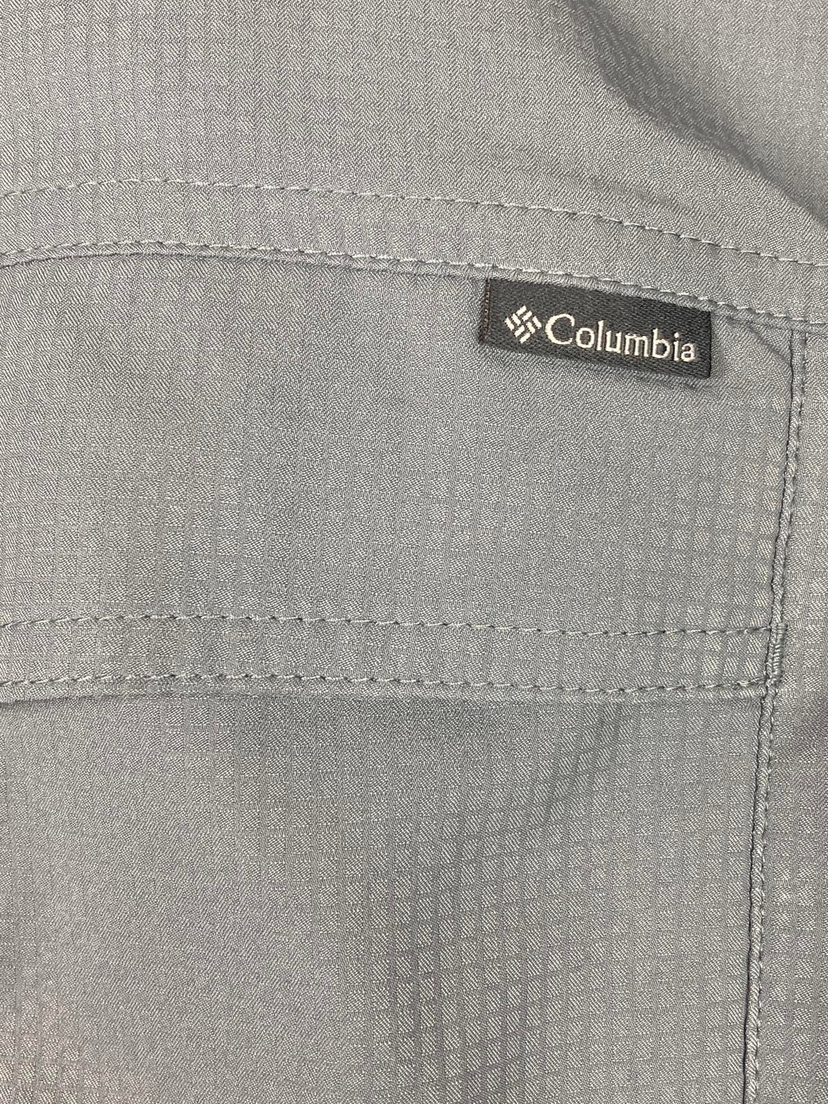 Columbia Sportswear Men’s Sz XXL Gray Long Sleeve Button Front Shirt Mesh Lined