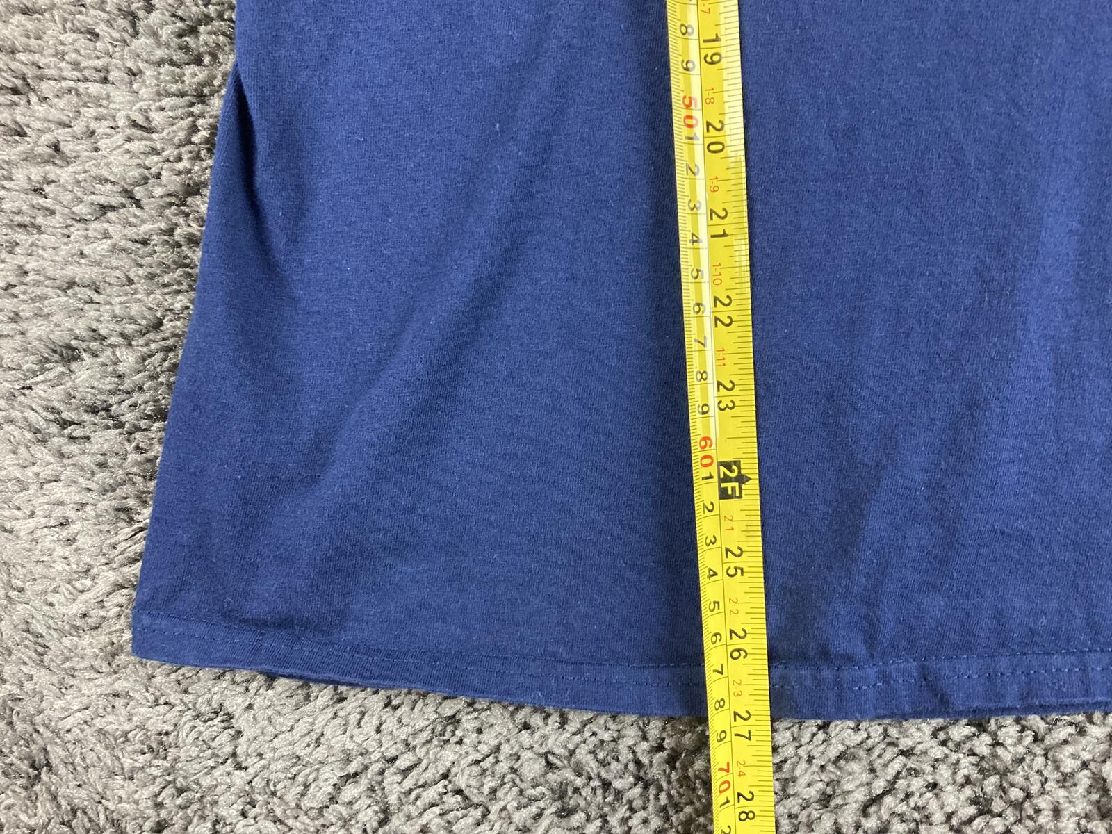 Los Angeles Fire Department T-Shirt Men's Blue Hanes Beefy-T Sz Medium
