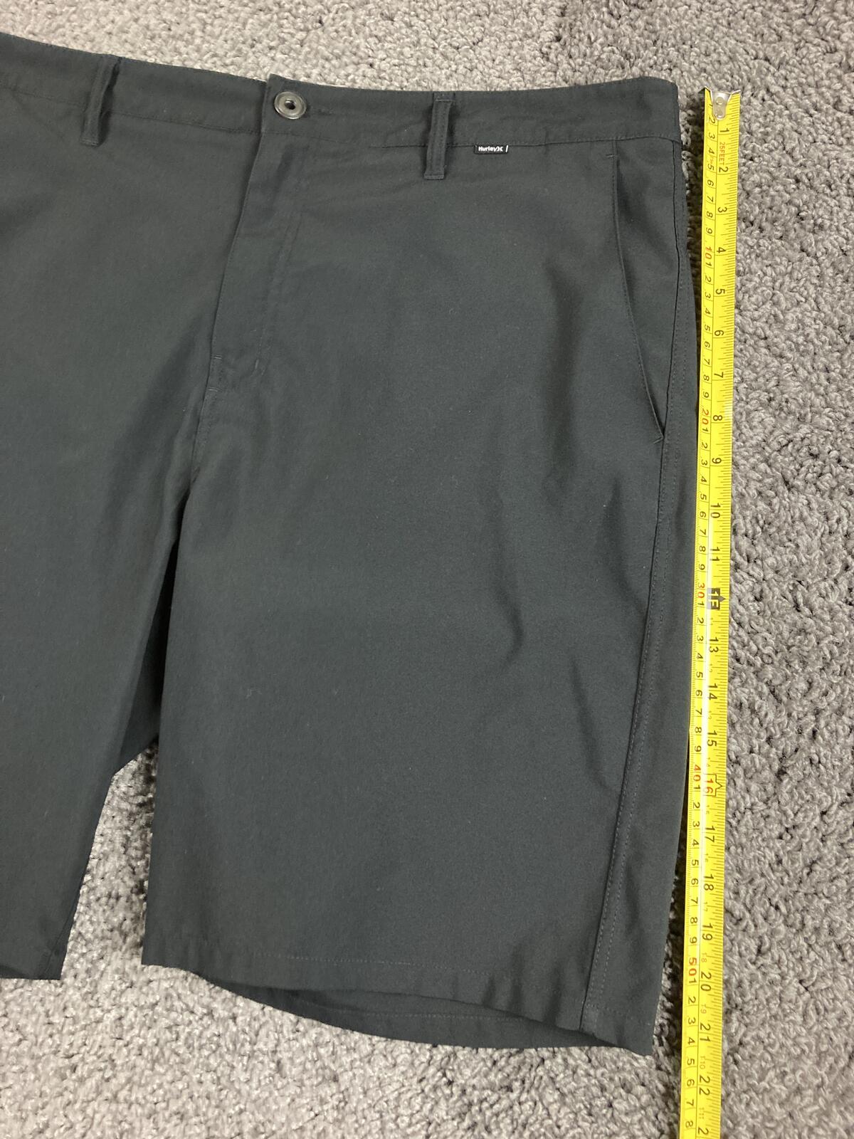 Hurley Mens One & Only Walk Shorts Black Polyester Casual Mesh Pockets Size 36