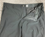 Hurley Mens One & Only Walk Shorts Black Polyester Casual Mesh Pockets Size 36