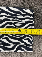REISS Libby Zebra Print Slim Leg Trousers Pants US Black White Fabric Sz 4