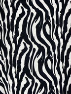 REISS Libby Zebra Print Slim Leg Trousers Pants US Black White Fabric Sz 4