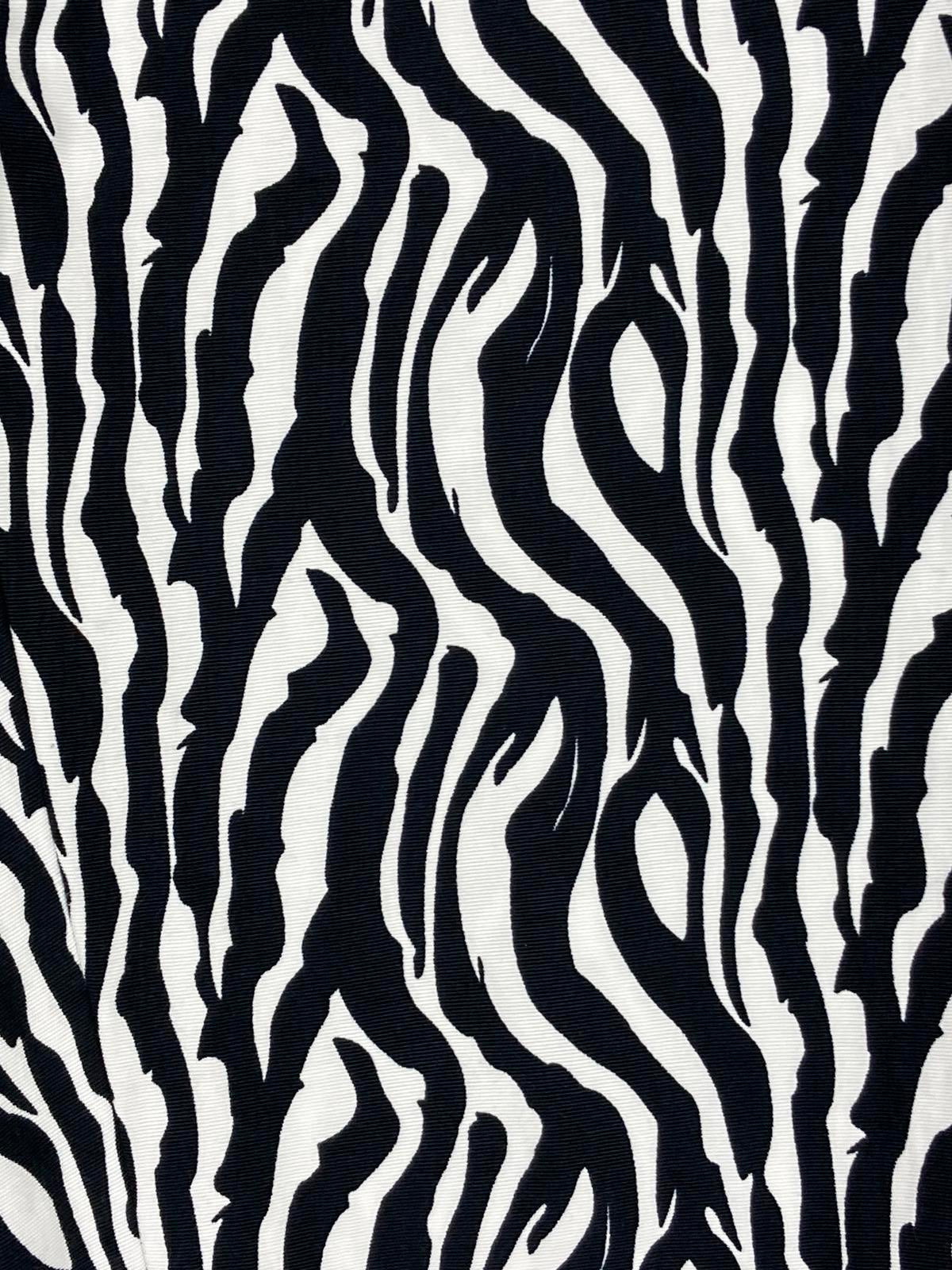 REISS Libby Zebra Print Slim Leg Trousers Pants US Black White Fabric Sz 4