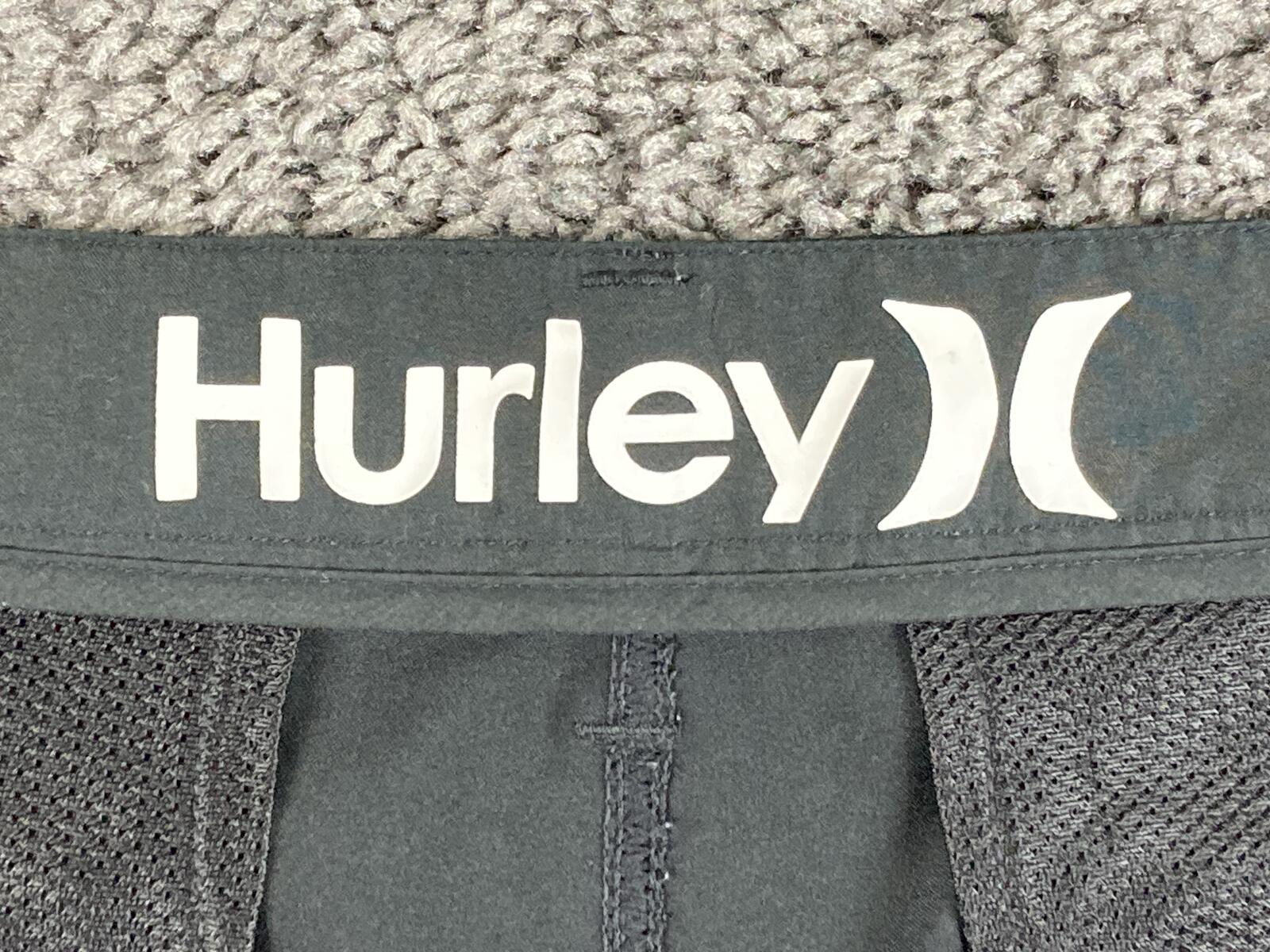 Hurley Mens One & Only Walk Shorts Black Polyester Casual Mesh Pockets Size 36